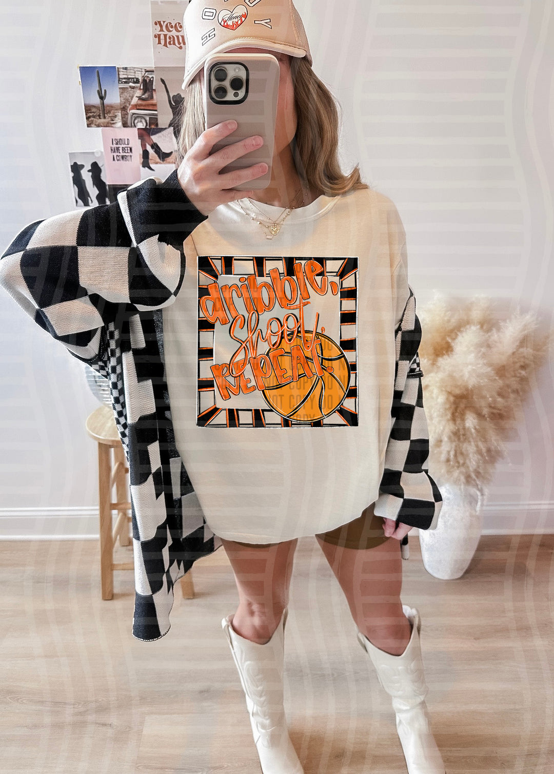 Dribble Shoot Repeat DTF Print