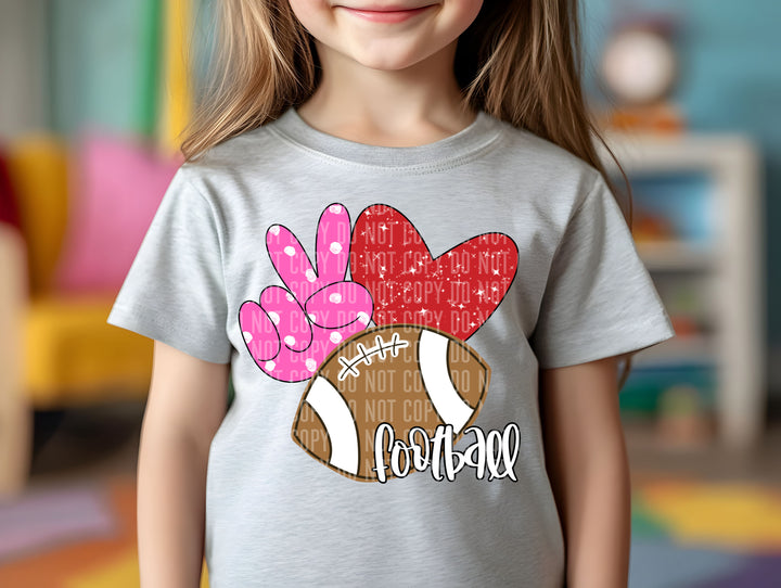 Peace Love DTF Print