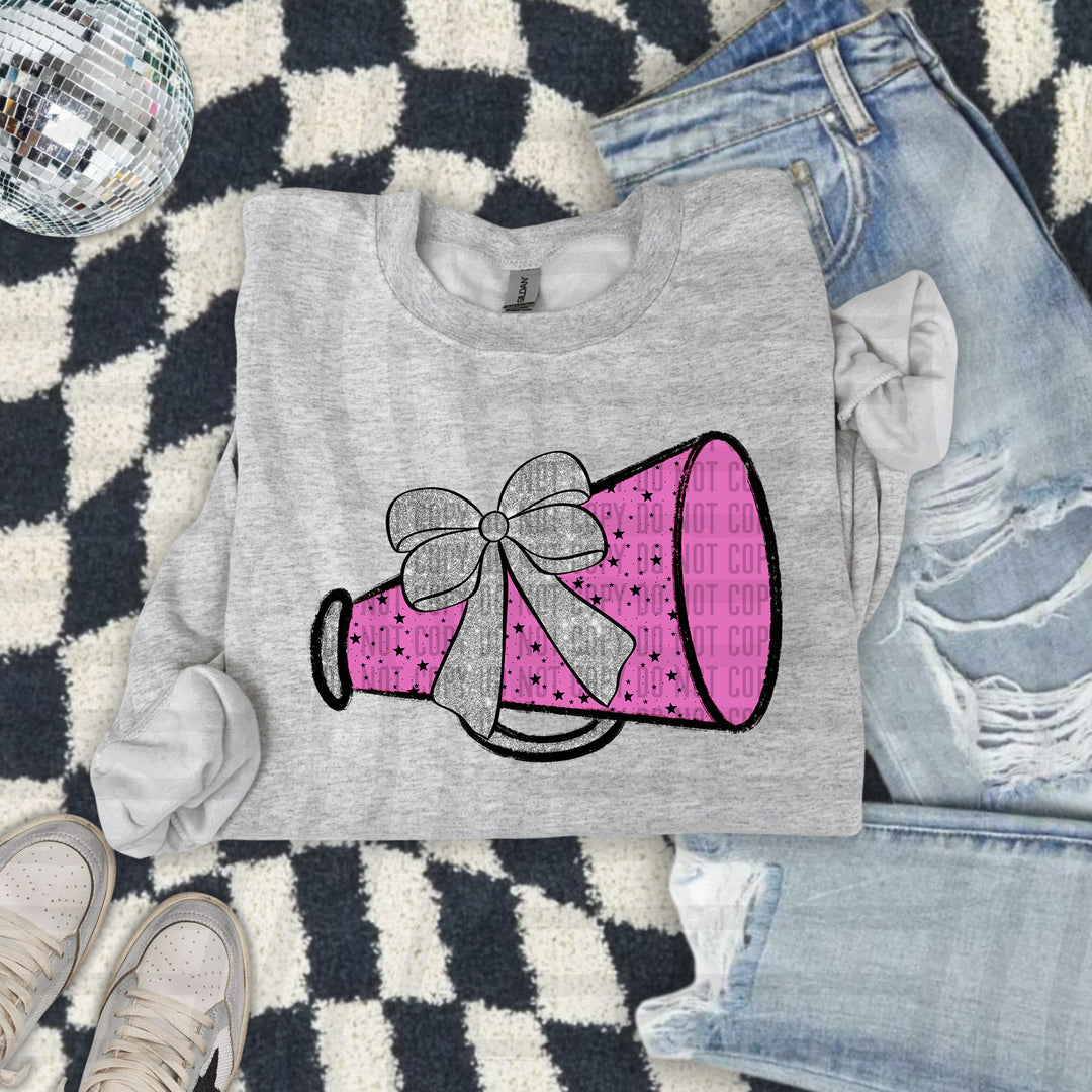 Megaphone Silver Accents DTF Print