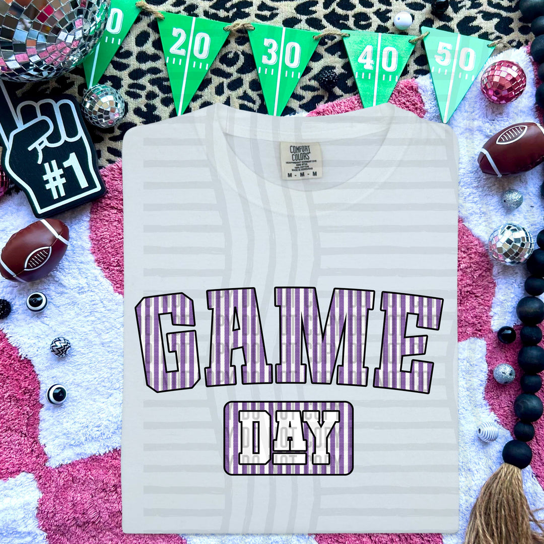 Game Day Seersucker DTF Print