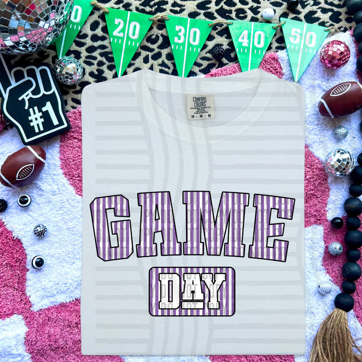 Game Day Seersucker DTF Print