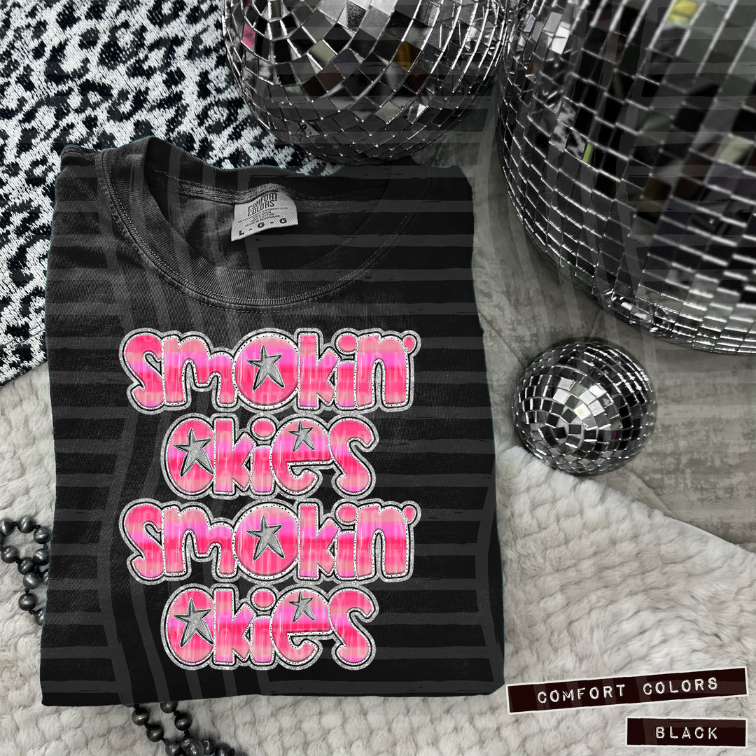 Pink Triple Stacked DTF Print