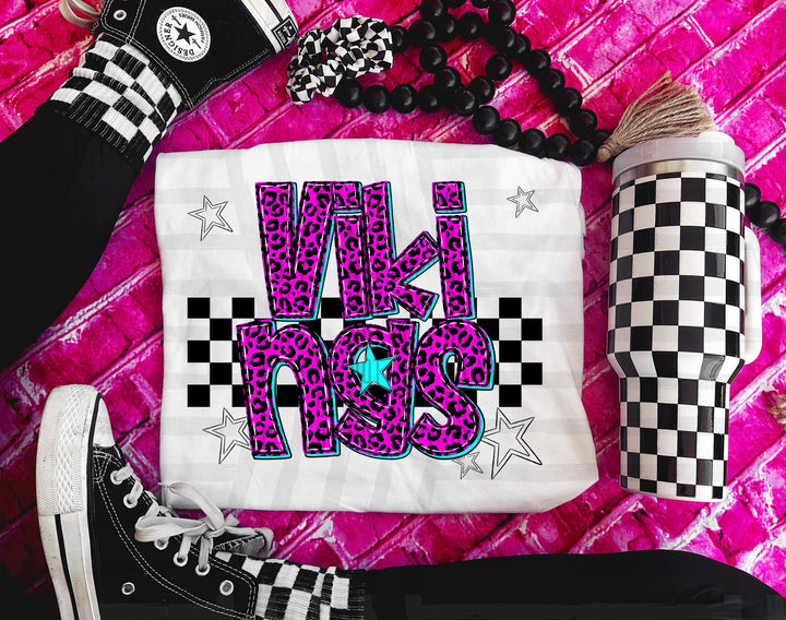 Pink Neon Leopard DTF Print