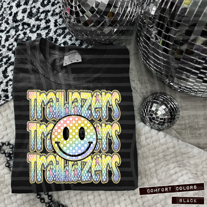 Rainbow Smiley Triple Stack DTF Print