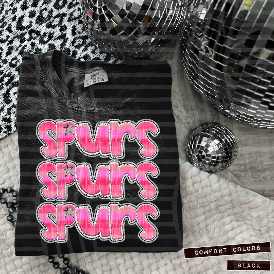 Pink Triple Stacked DTF Print