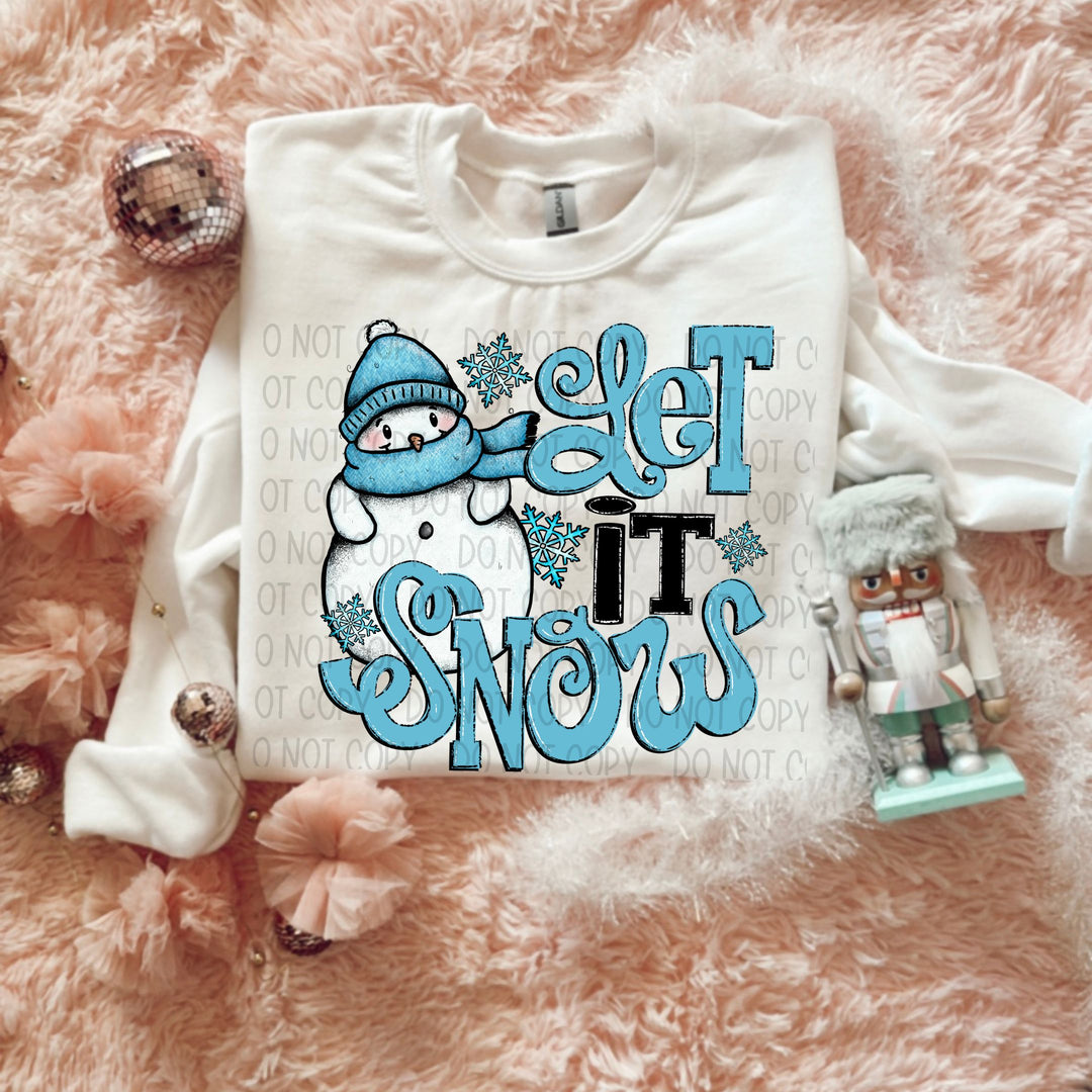 Let It Snow DTF Print