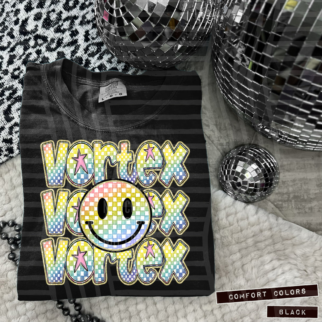 Rainbow Smiley Triple Stack DTF Print