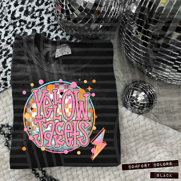 Neon Bright Circle DTF Print