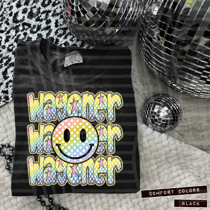 Rainbow Smiley Triple Stack DTF Print