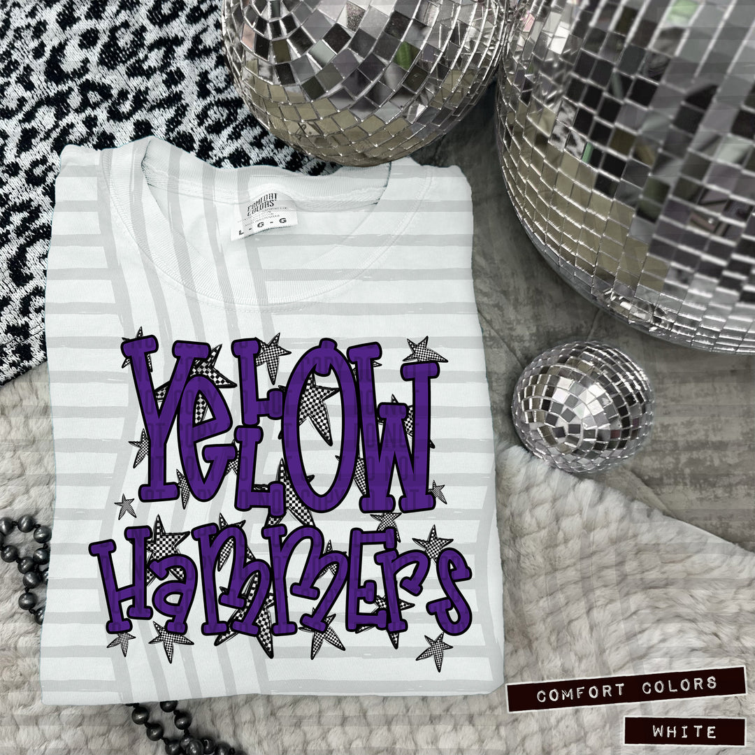 Purple Staggered DTF Print