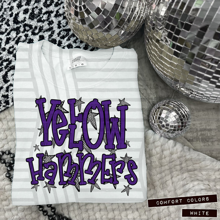 Purple Staggered DTF Print