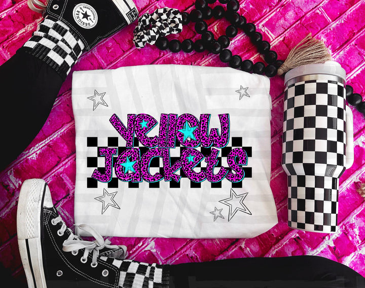 Pink Neon Leopard DTF Print