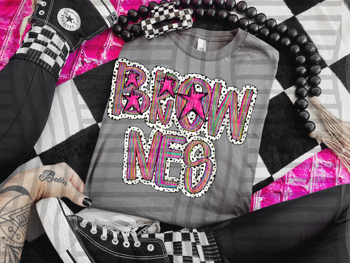 Brushstroke Dots DTF Print