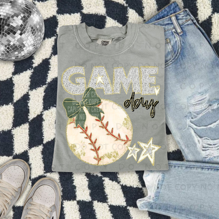 Game Day Baseball DTF Print