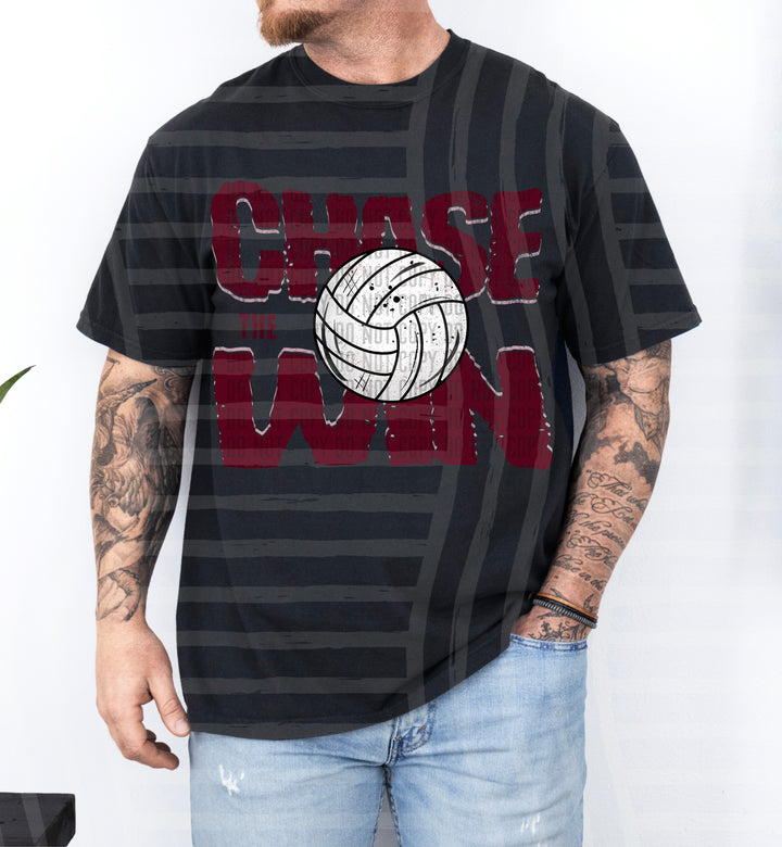 Chase The Win volleyball DTF Print