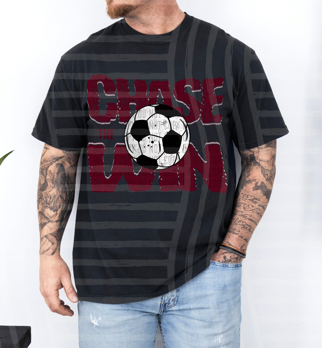 Chase The Win Soccer DTF Print