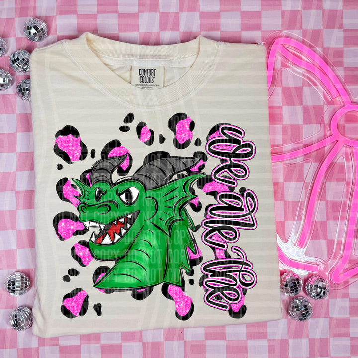 Preppy Leopard Mascot Heads DTF Print