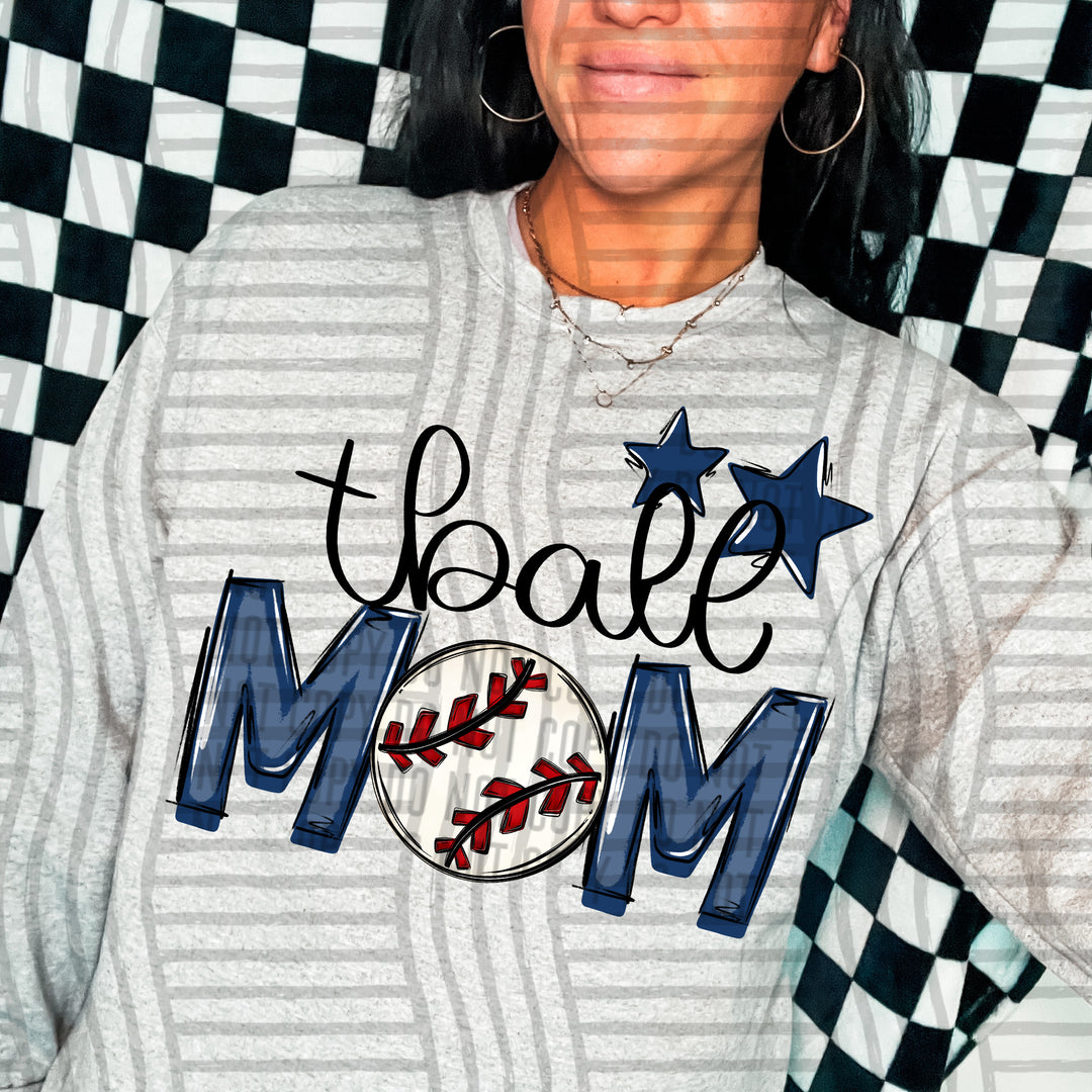 Sports Mom Tball DTF Print