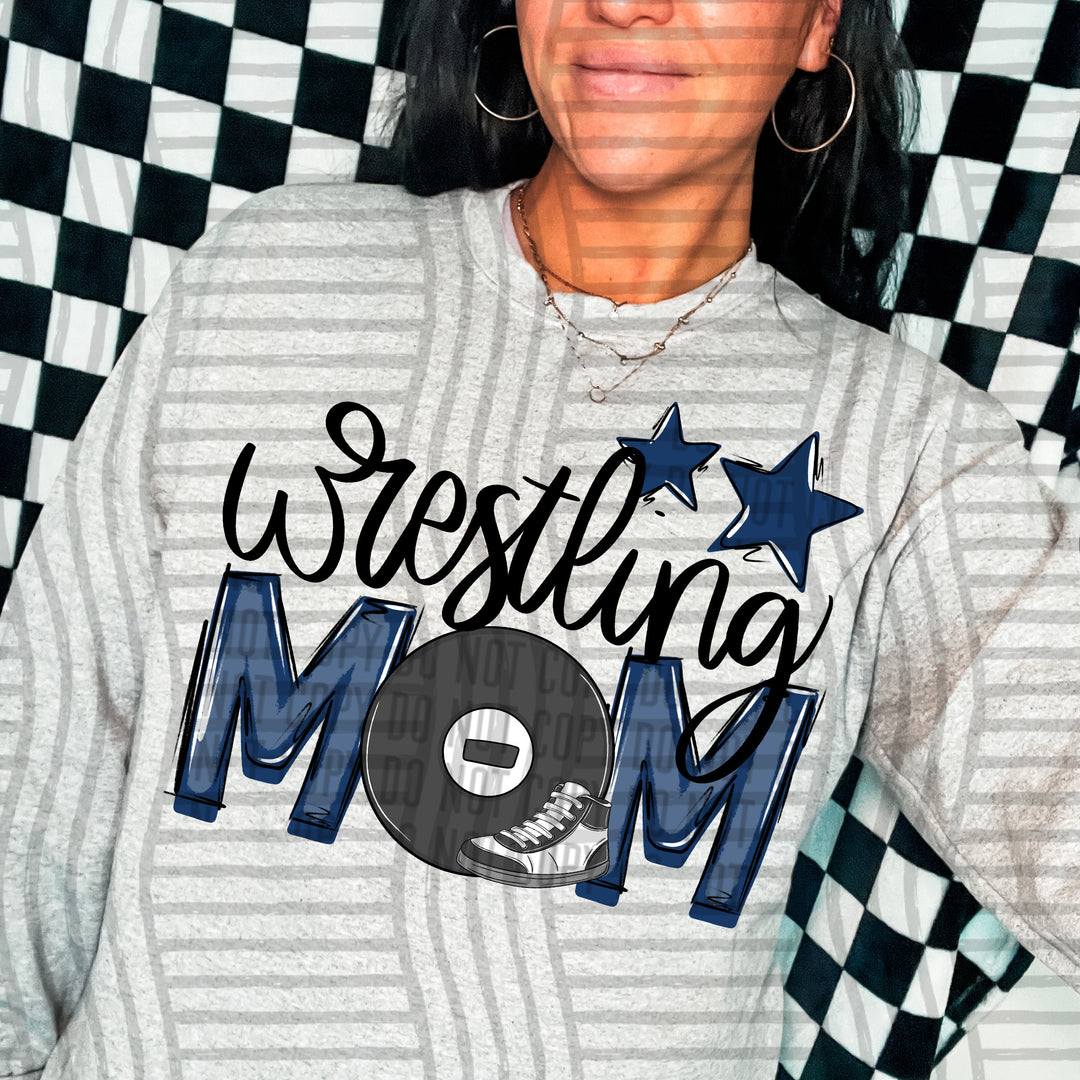 Sports Mom Wrestling DTF Print