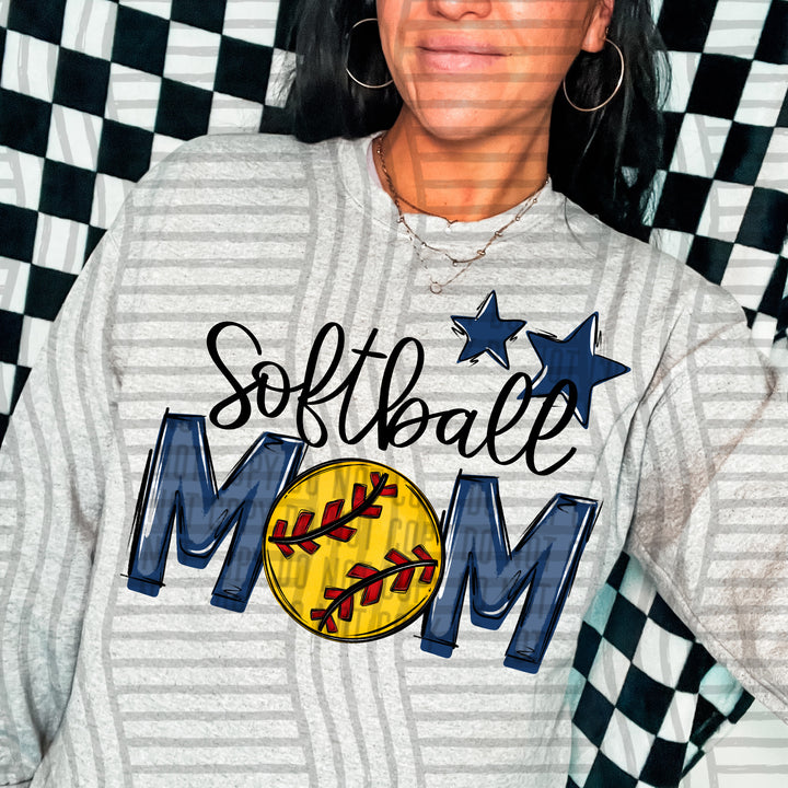 Sports Mom Softball DTF Print
