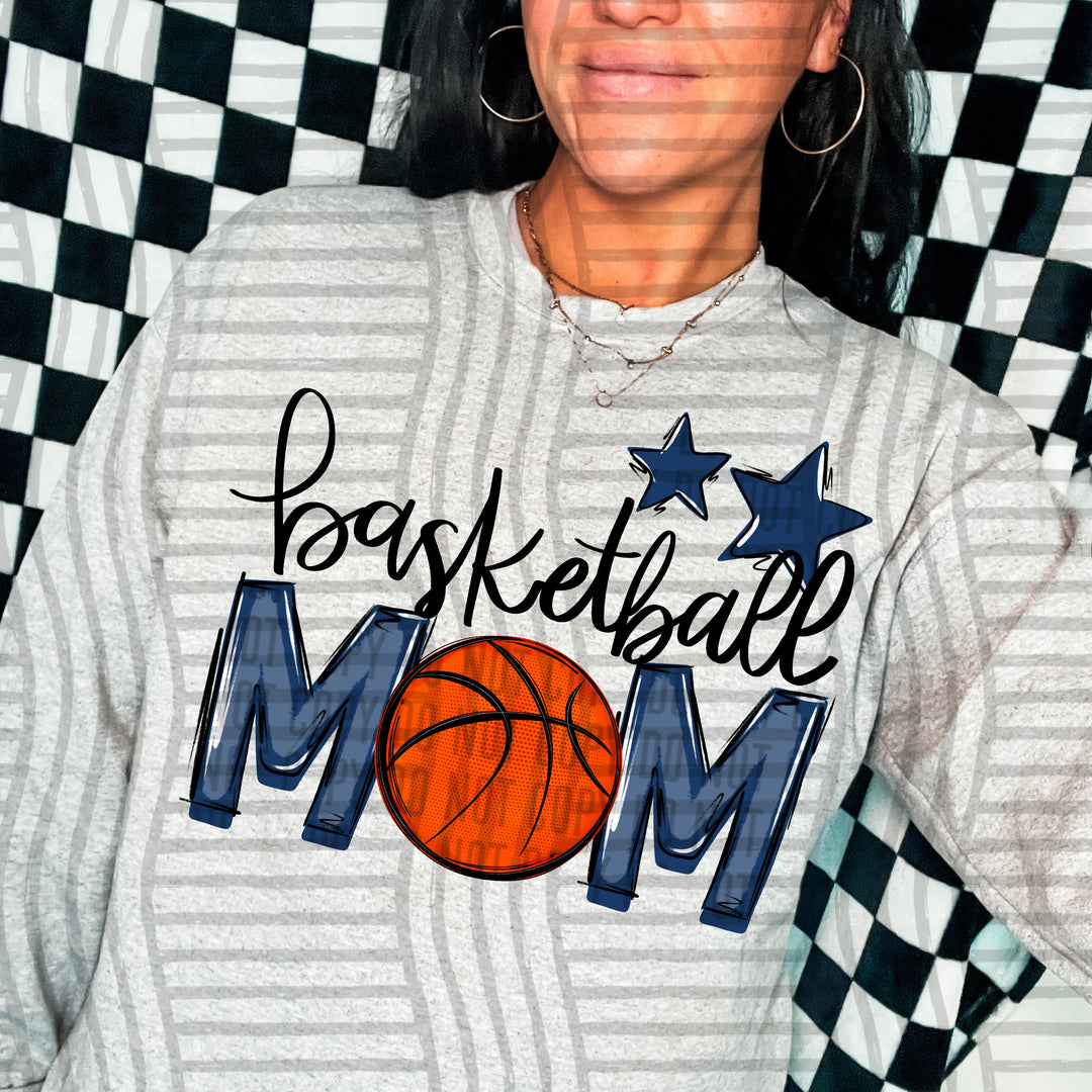 Sports Mom Basketball DTF Print
