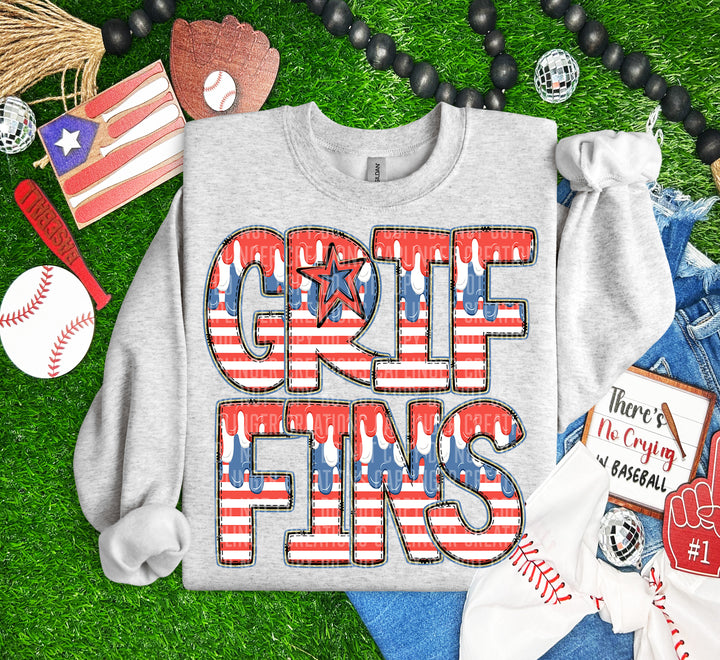 RWB Drip Mascots DTF Print