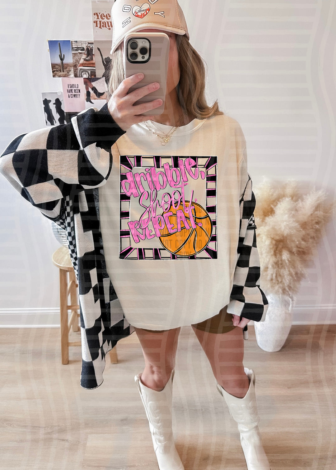 Dribble Shoot Repeat DTF Print