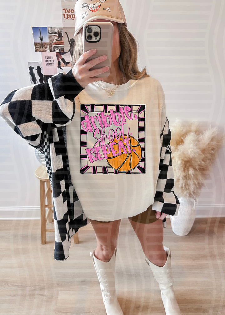 Dribble Shoot Repeat DTF Print