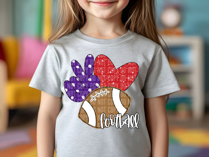 Peace Love DTF Print