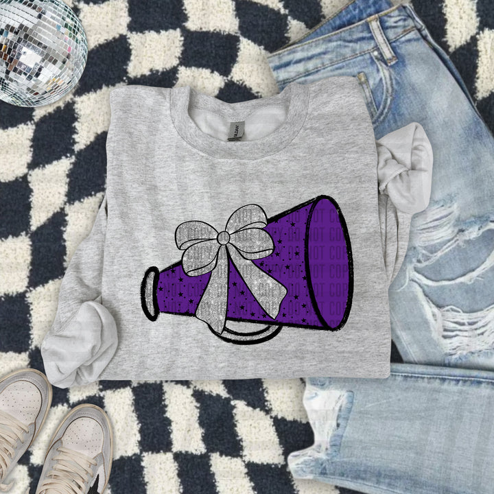 Megaphone Silver Accents DTF Print