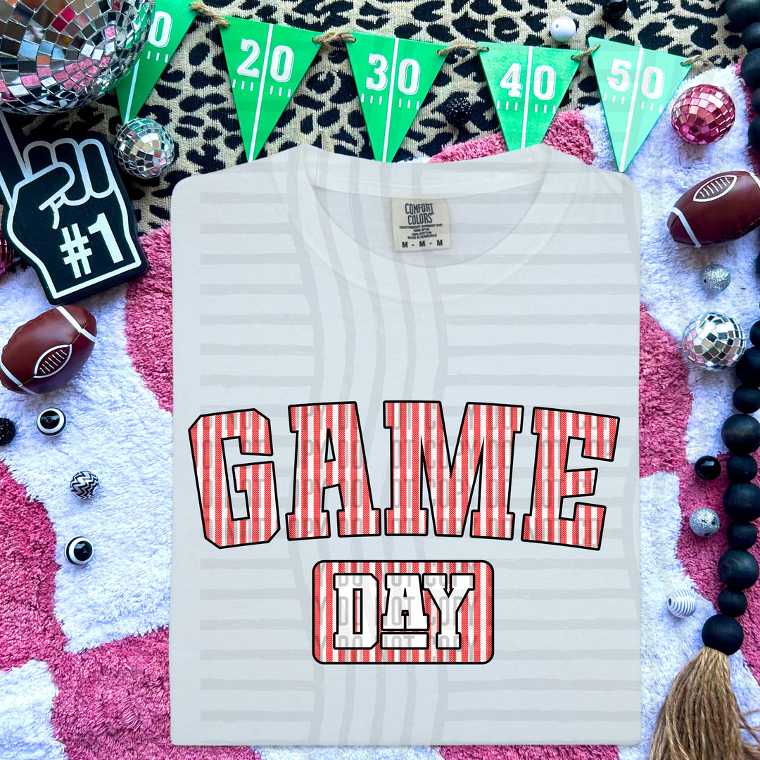 Game Day Seersucker DTF Print