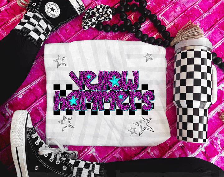 Pink Neon Leopard DTF Print