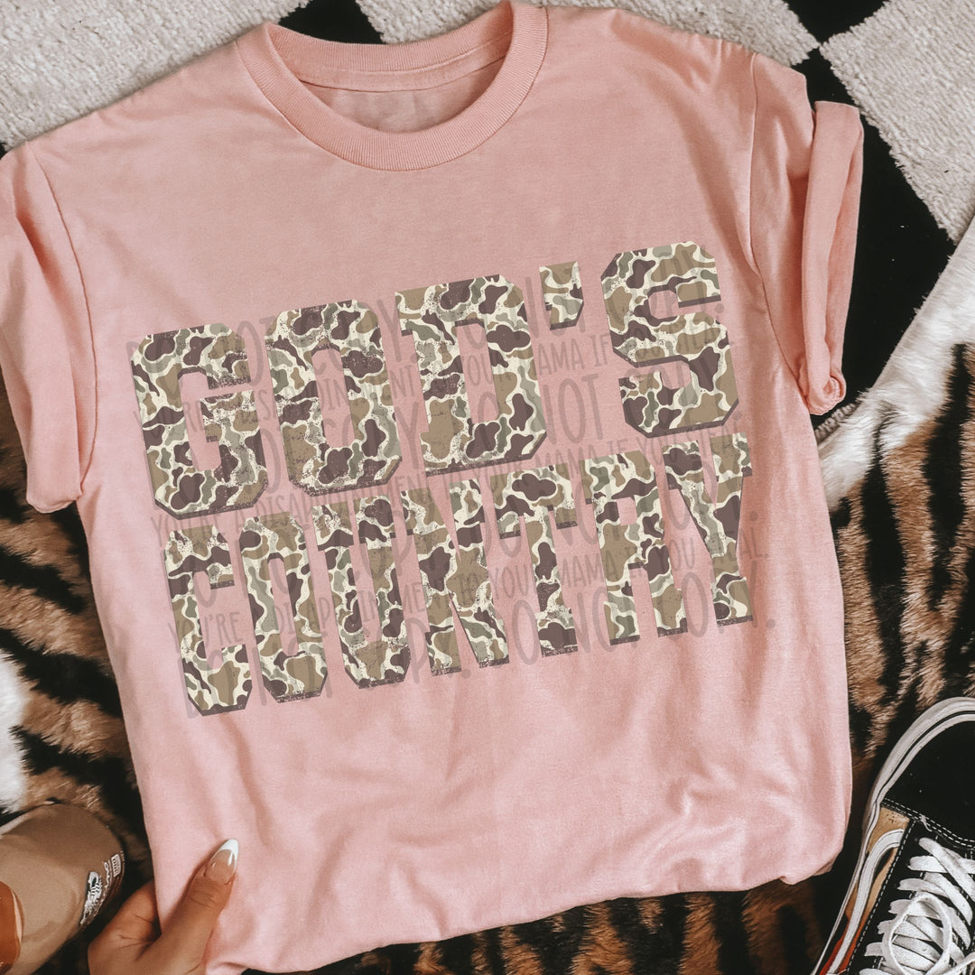 God’s Country DTF Print