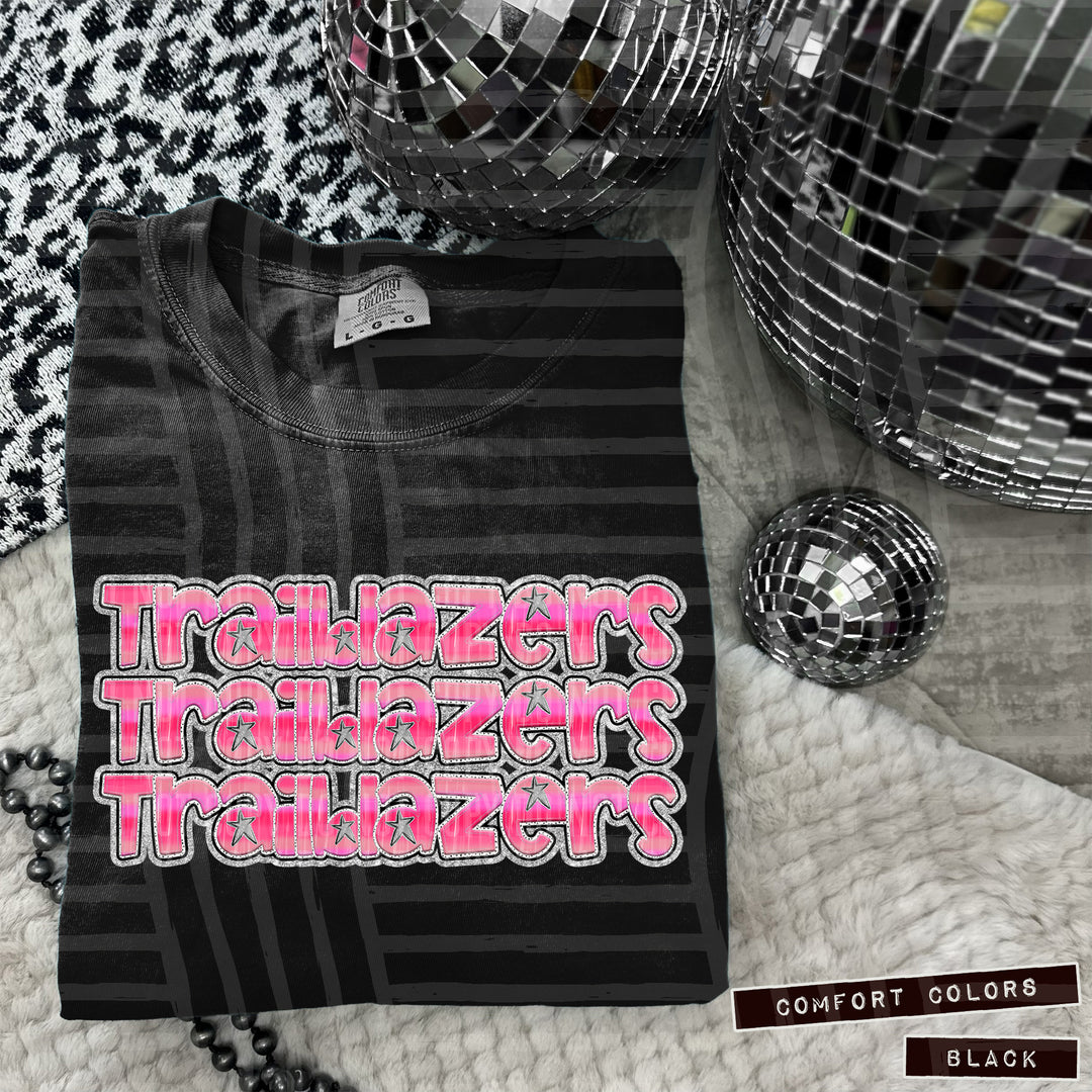 Pink Triple Stacked DTF Print