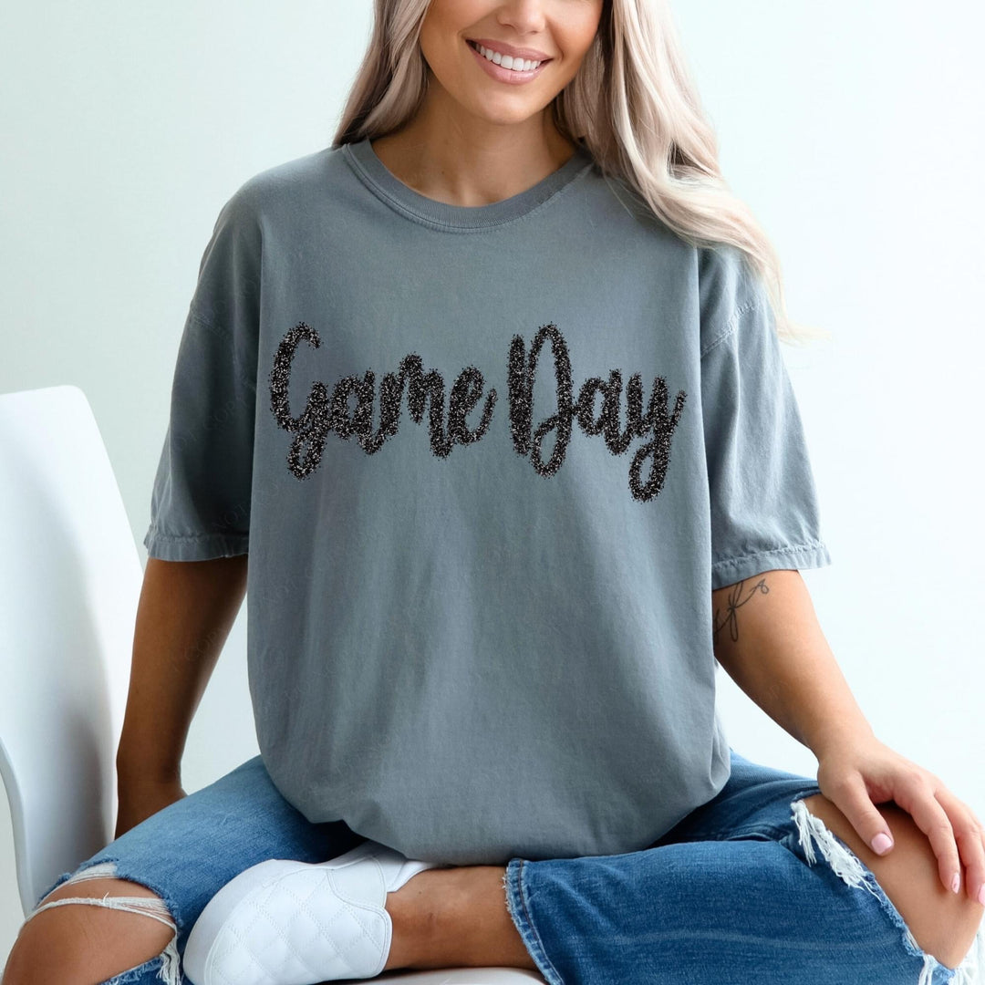 Faux Tinsel Game Day  DTF Print