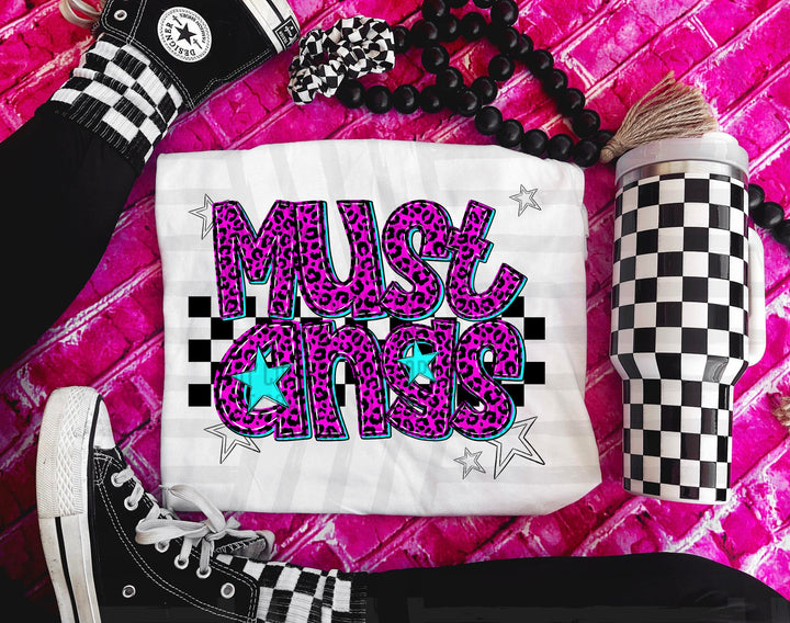 Pink Neon Leopard DTF Print