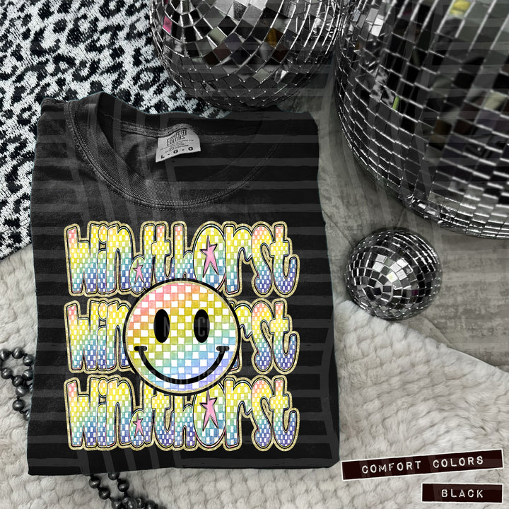 Rainbow Smiley Triple Stack DTF Print