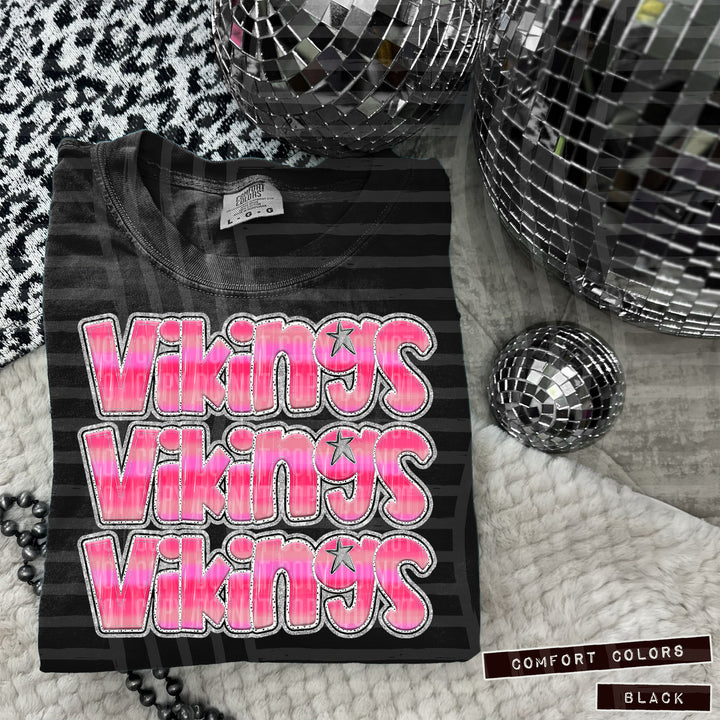 Pink Triple Stacked DTF Print