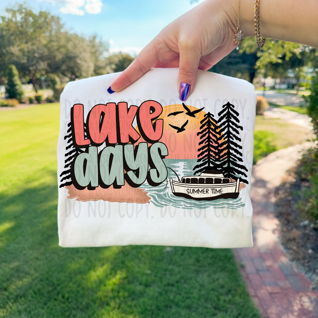 Lake Days DTF Print