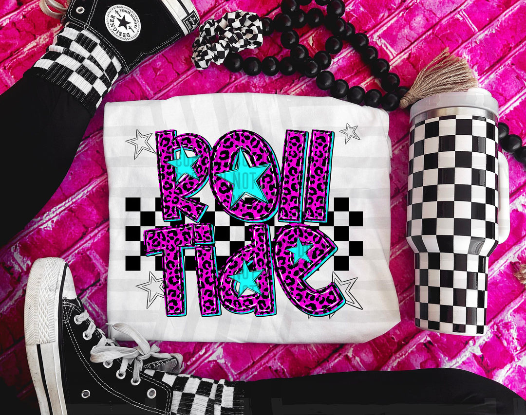 Pink Neon Leopard DTF Print