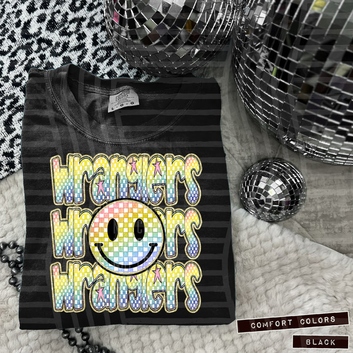 Rainbow Smiley Triple Stack DTF Print