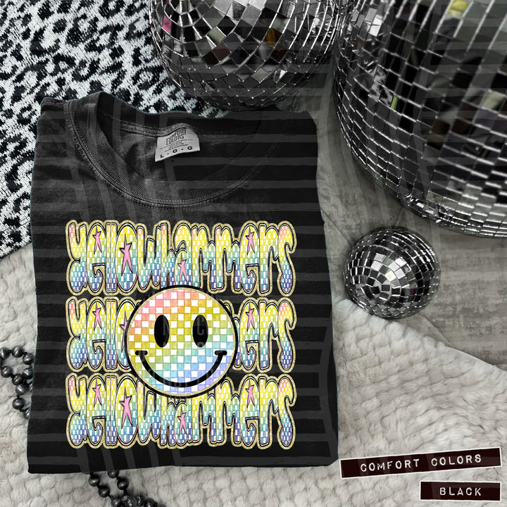Rainbow Smiley Triple Stack DTF Print