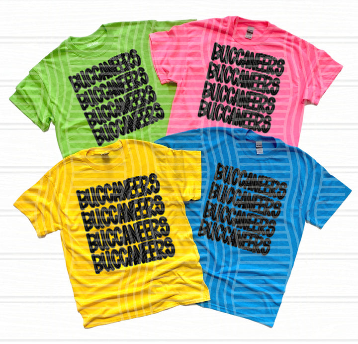 Black Stacked DTF Print