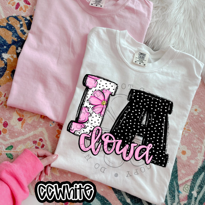 Pink Floral States DTF Print