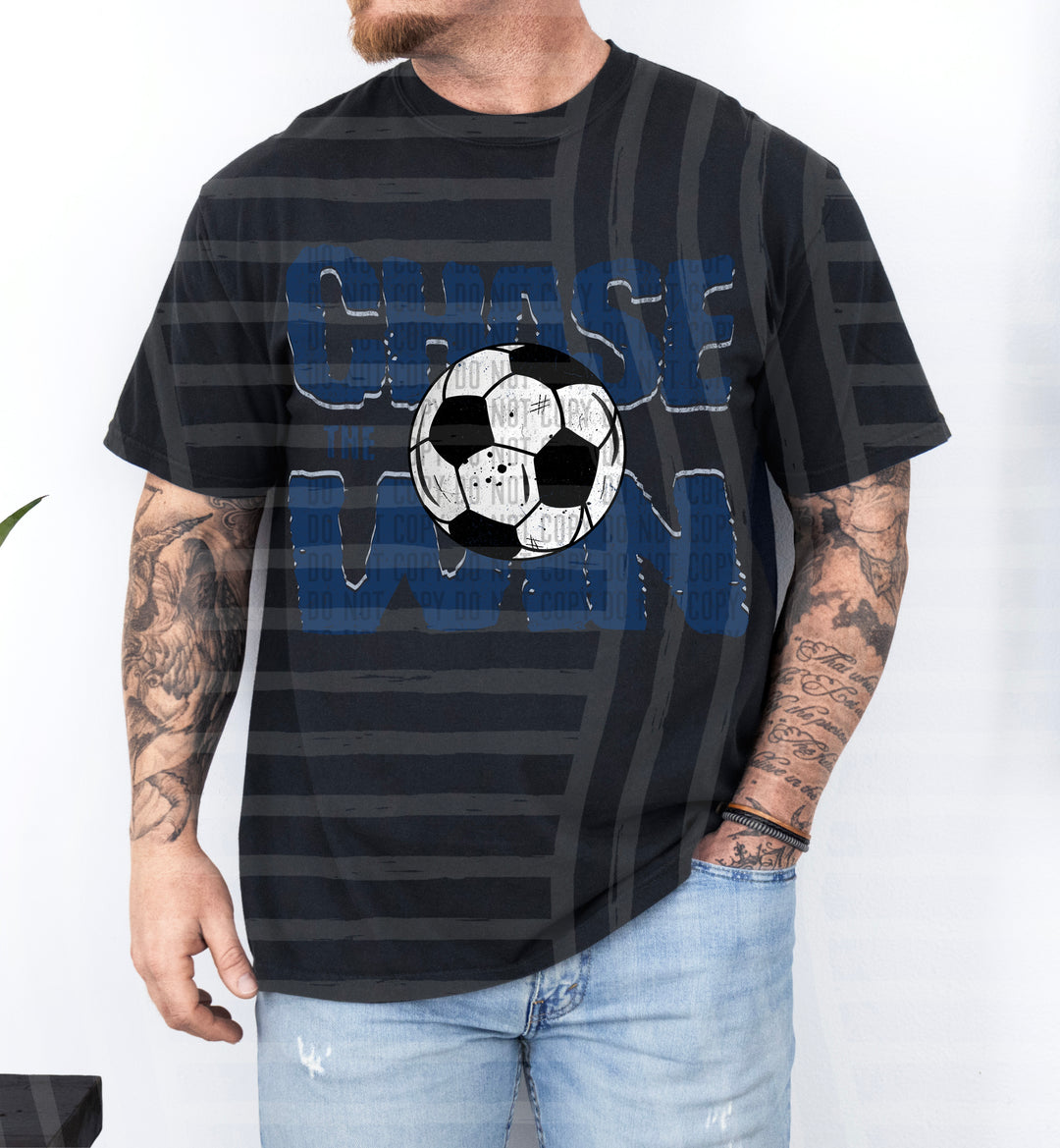 Chase The Win Soccer DTF Print
