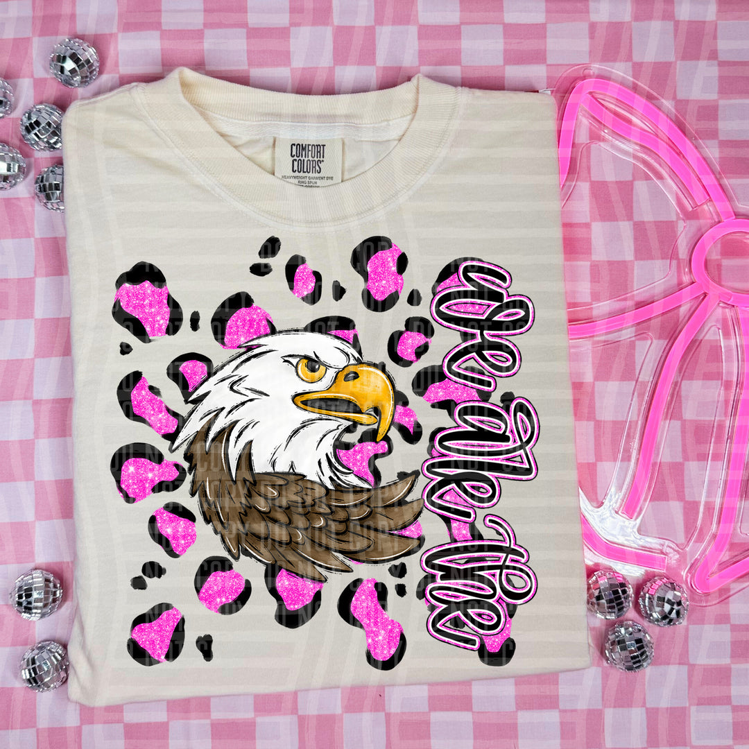 Preppy Leopard Mascot Heads DTF Print