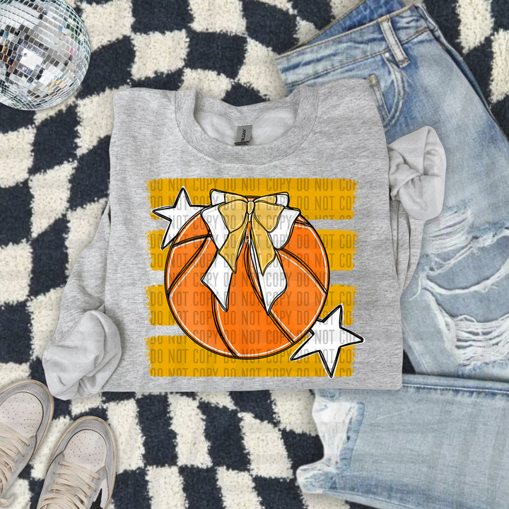 Basketball Bow DTF Print
