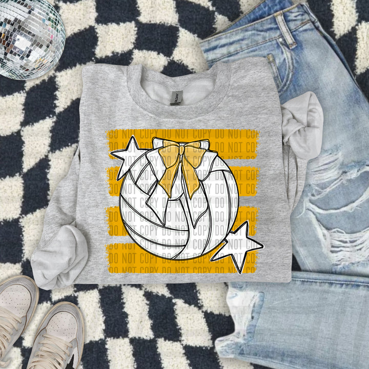 Volleyball Bow DTF Print