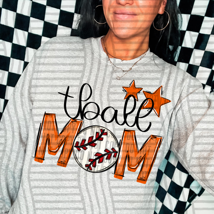 Sports Mom Tball DTF Print