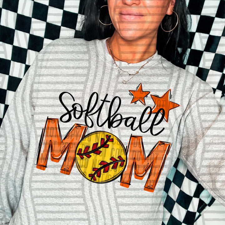 Sports Mom Softball DTF Print